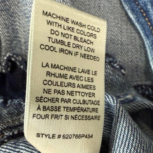 Anthropologie La Vie Rebecca Taylor Midweight Denim Jumpsuit Marine Blue Sz S - Picture 8 of 8